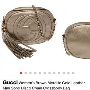 Gucci Soho Metallic Crossbody Bag